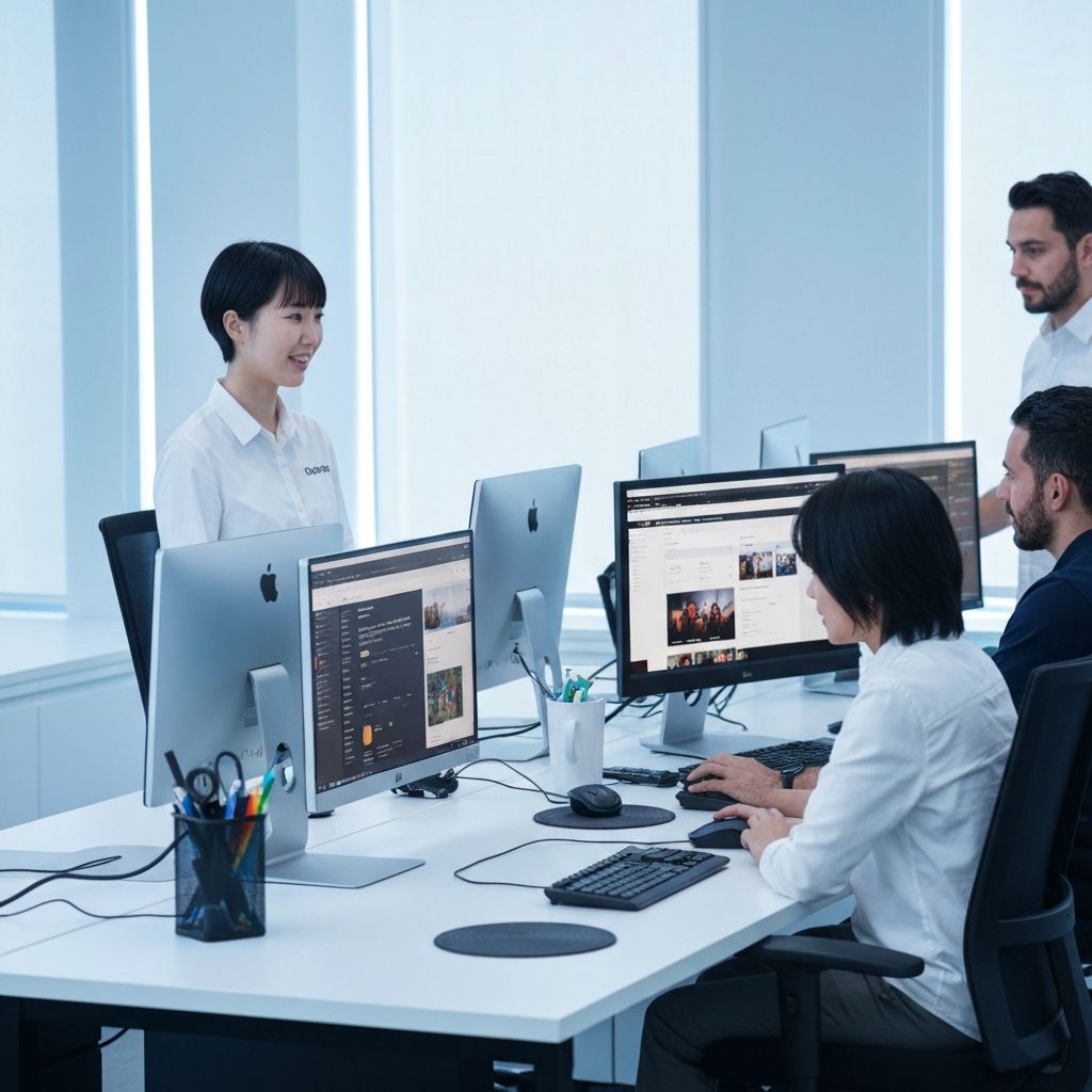 Cybrime Solutions team working in Dubai office